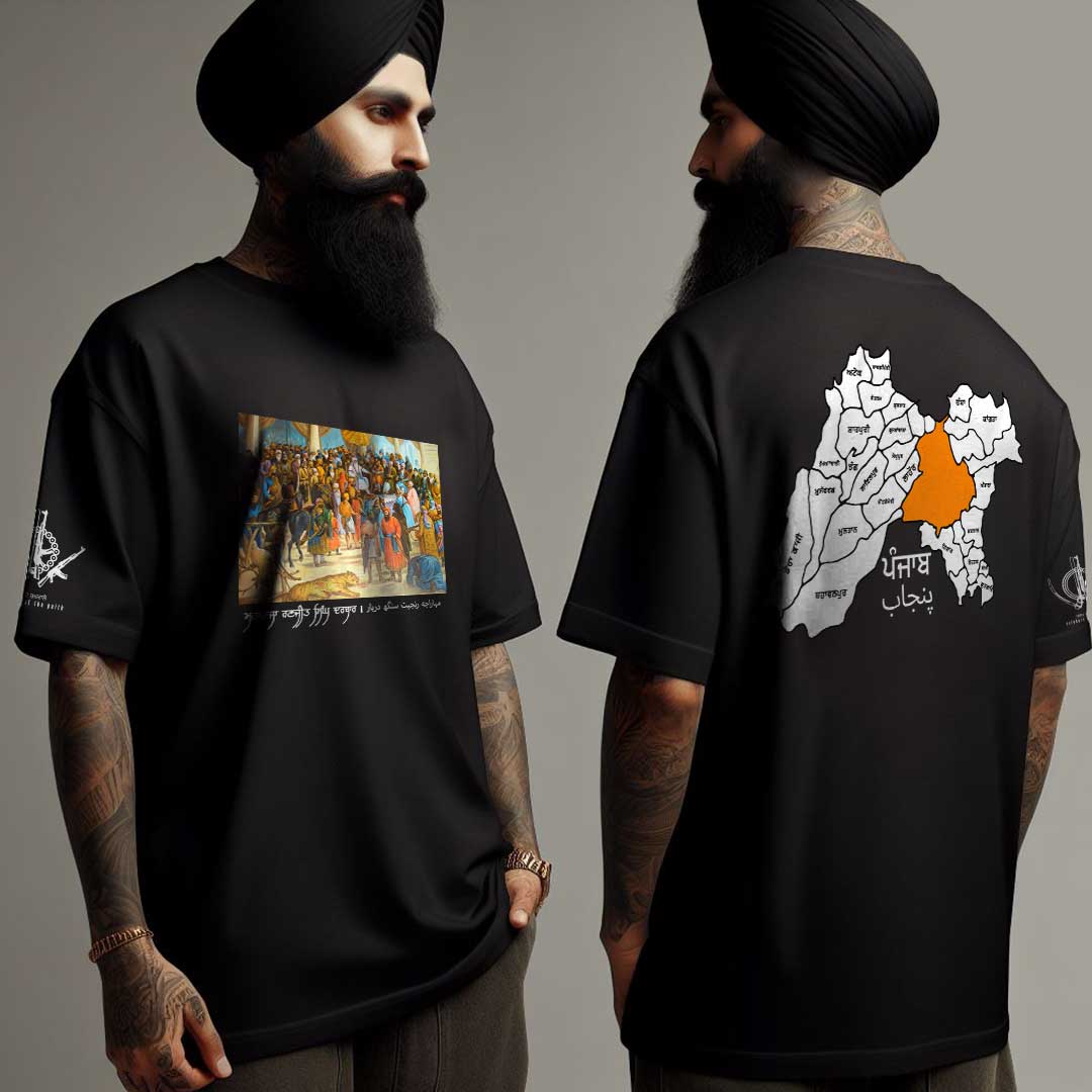 Maharaja Ranjit Singh Khalsa Darbar Oversized T Shirt