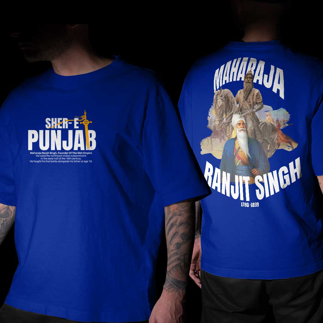 Buy Maharaja Ranjit Singh Oversized T Shirt Online For Men India buy-maharaja-ranjit-singh-oversized-t-shirt-online-for-men-india