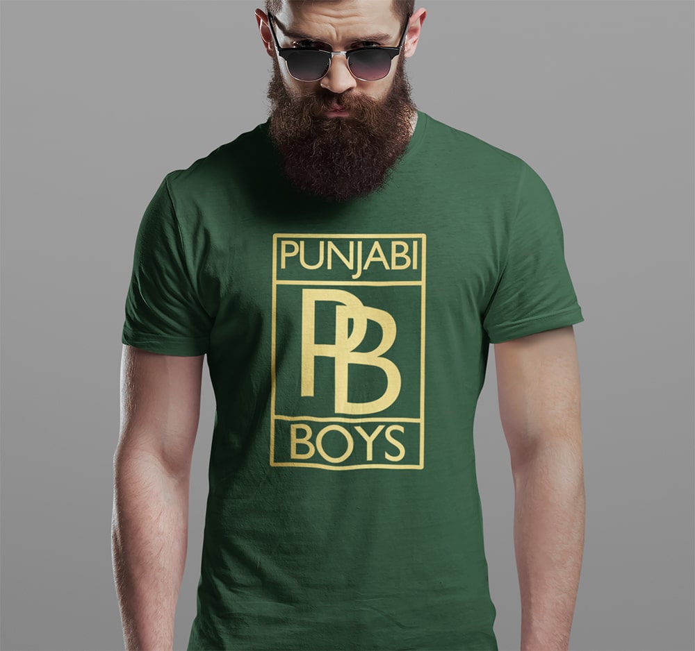 Punjabi Boys T Shirt - Buy Punjab Slogan Printed T Shirts For Men ...