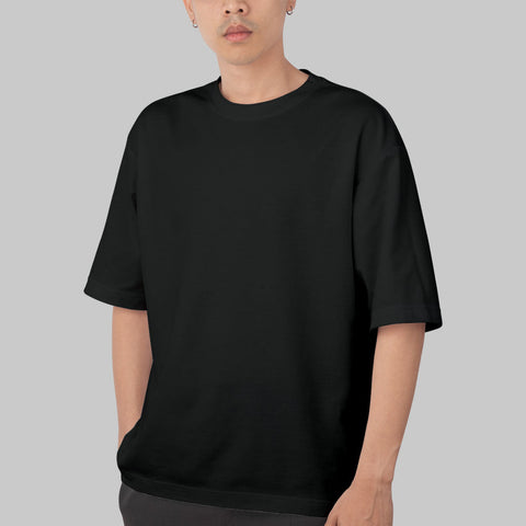 black oversized t shirt