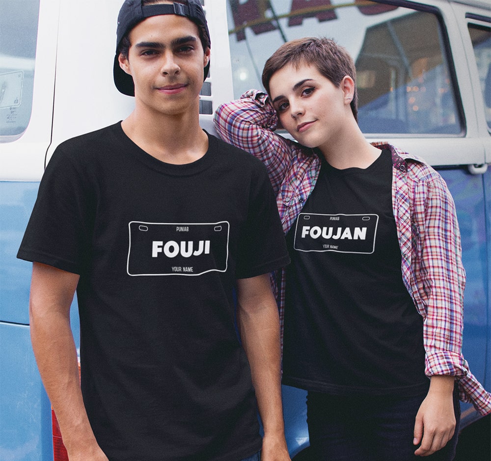 Fouji & Foujan Couple T Shirt