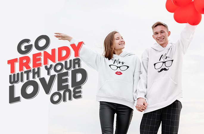 Go Trendy with Your Loved One with Matching Couple Hoodies!