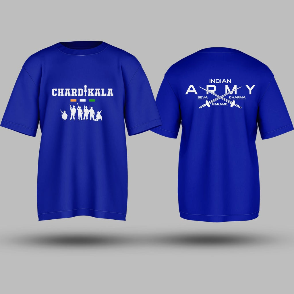 Indian Army Chardikala Oversized T Shirt