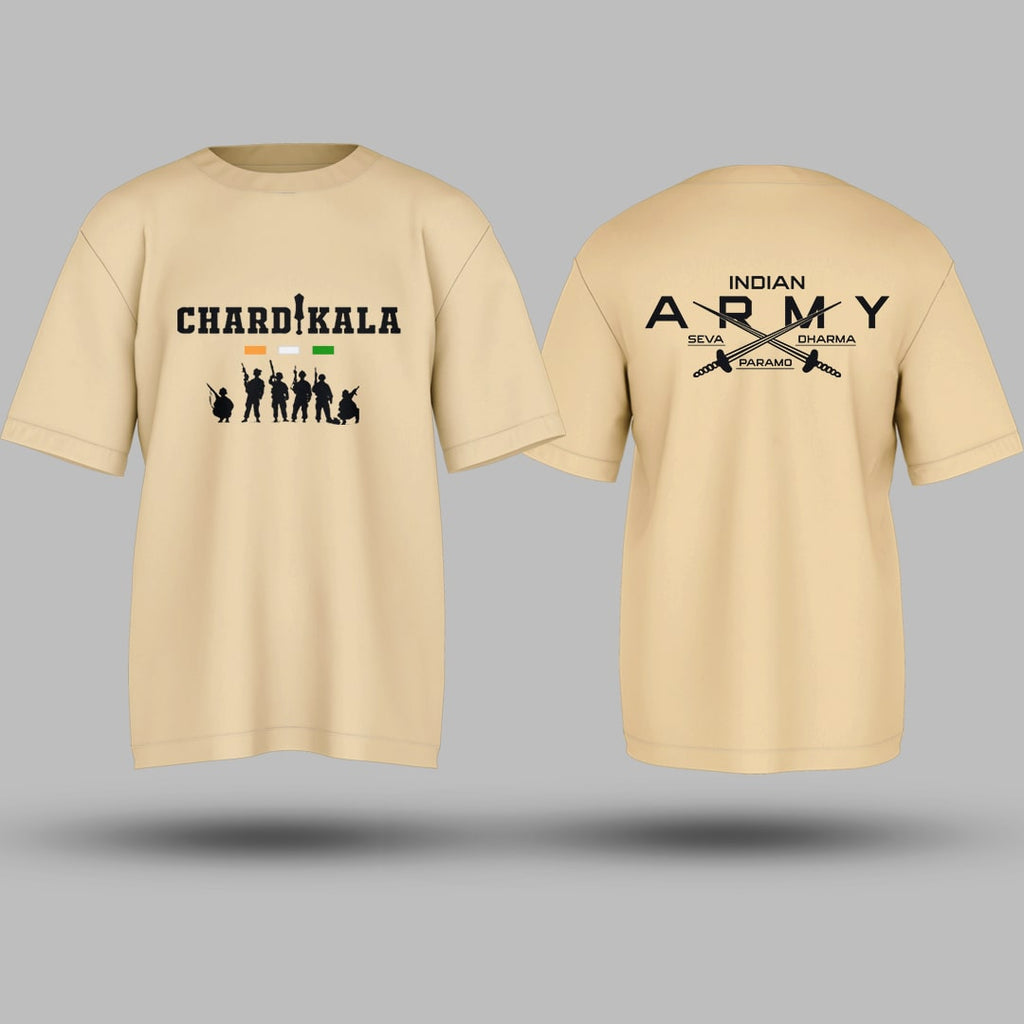 Indian Army Chardikala Oversized T Shirt