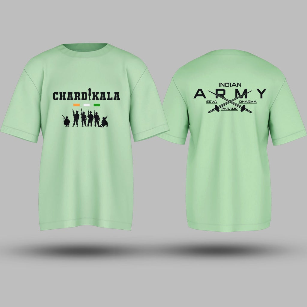 Indian Army Chardikala Oversized T Shirt