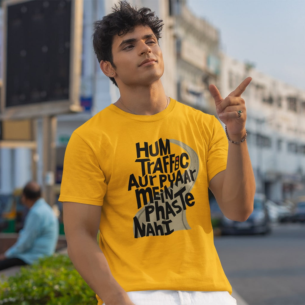 Hum Traffic Aur Pyaar Main Phaste - Men T Shirt