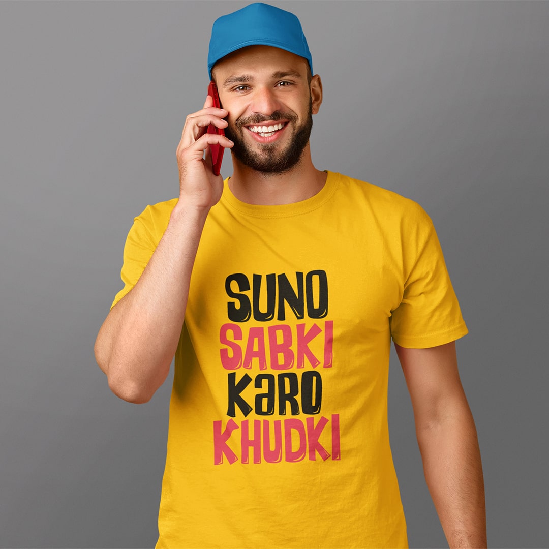 Suno Sabki Karo Khudki -  Men T Shirt