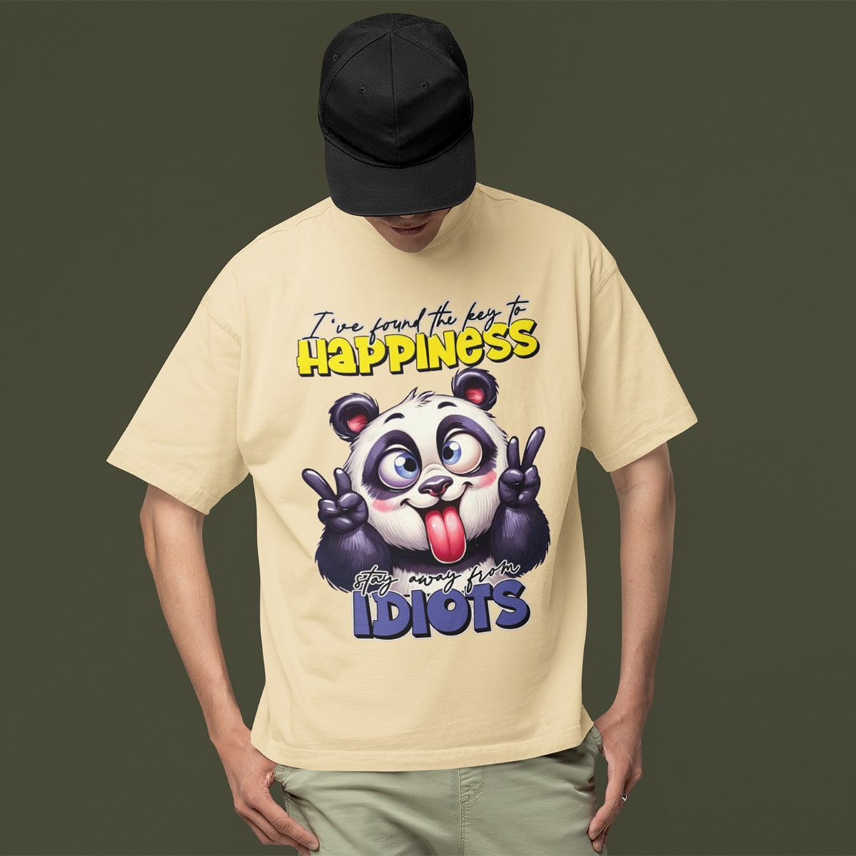 Panda Oversized T Shirt