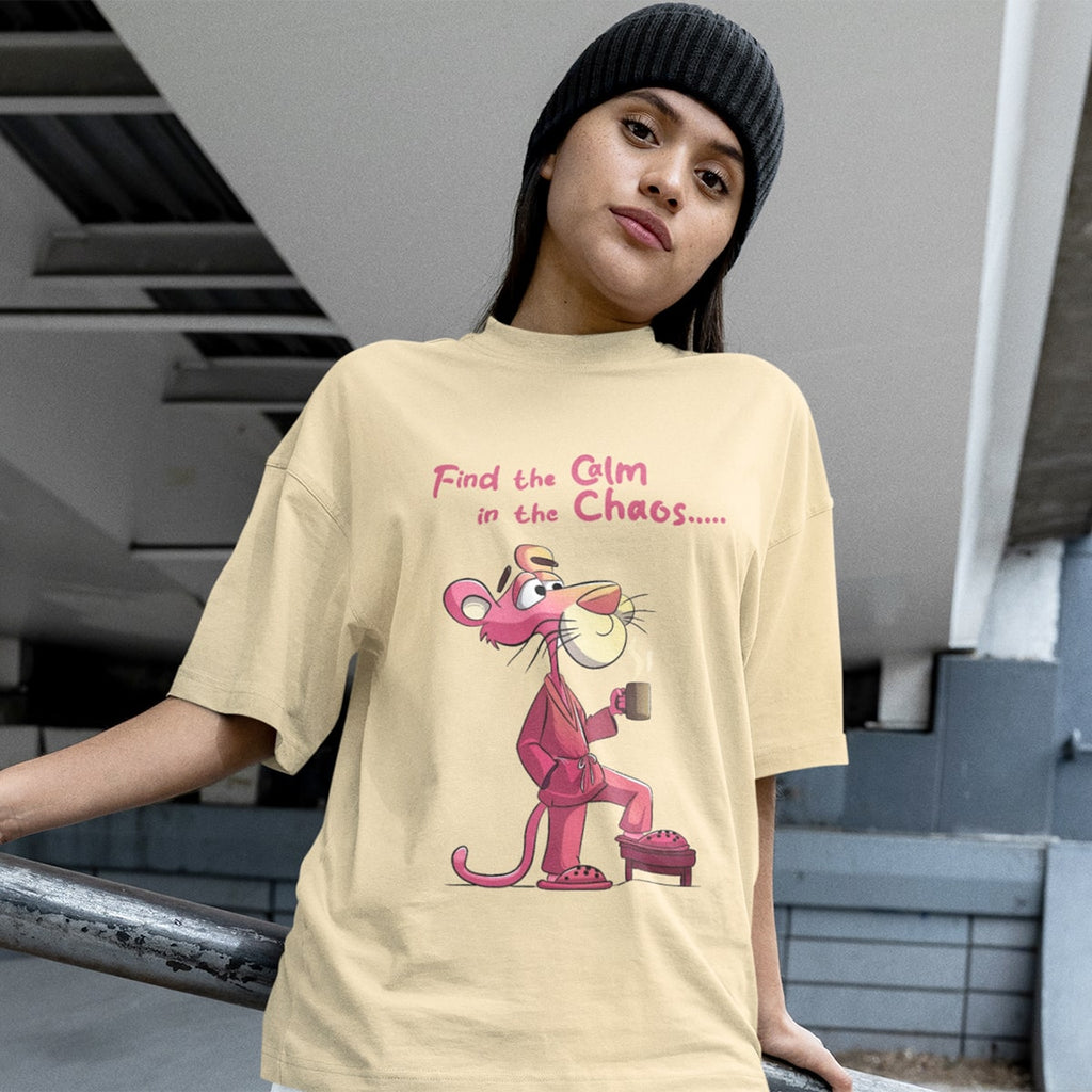 Calm & Chaos Oversized T Shirt