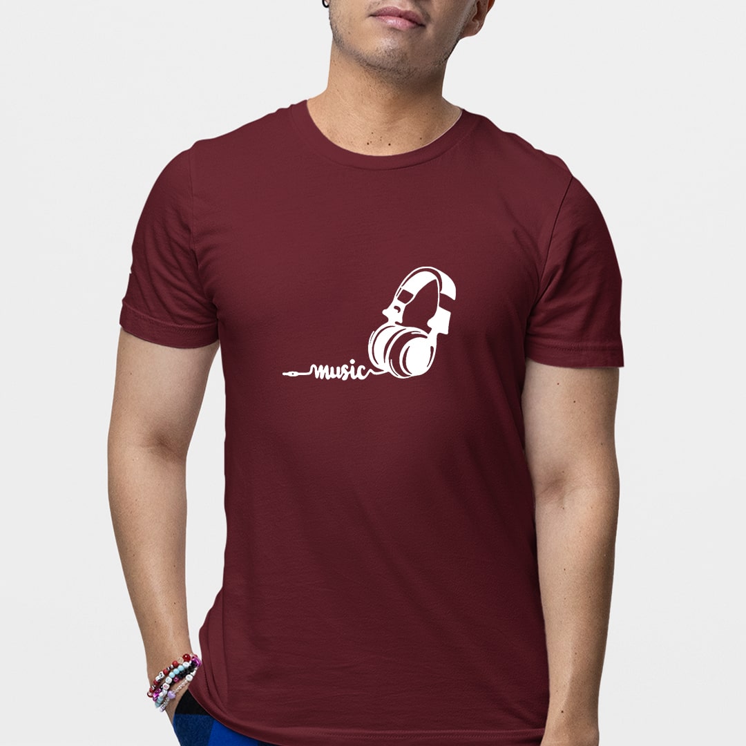 Headphone - Men T Shirt