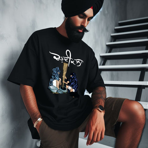 Chardi Kala Nihang Singh Oversized T Shirt