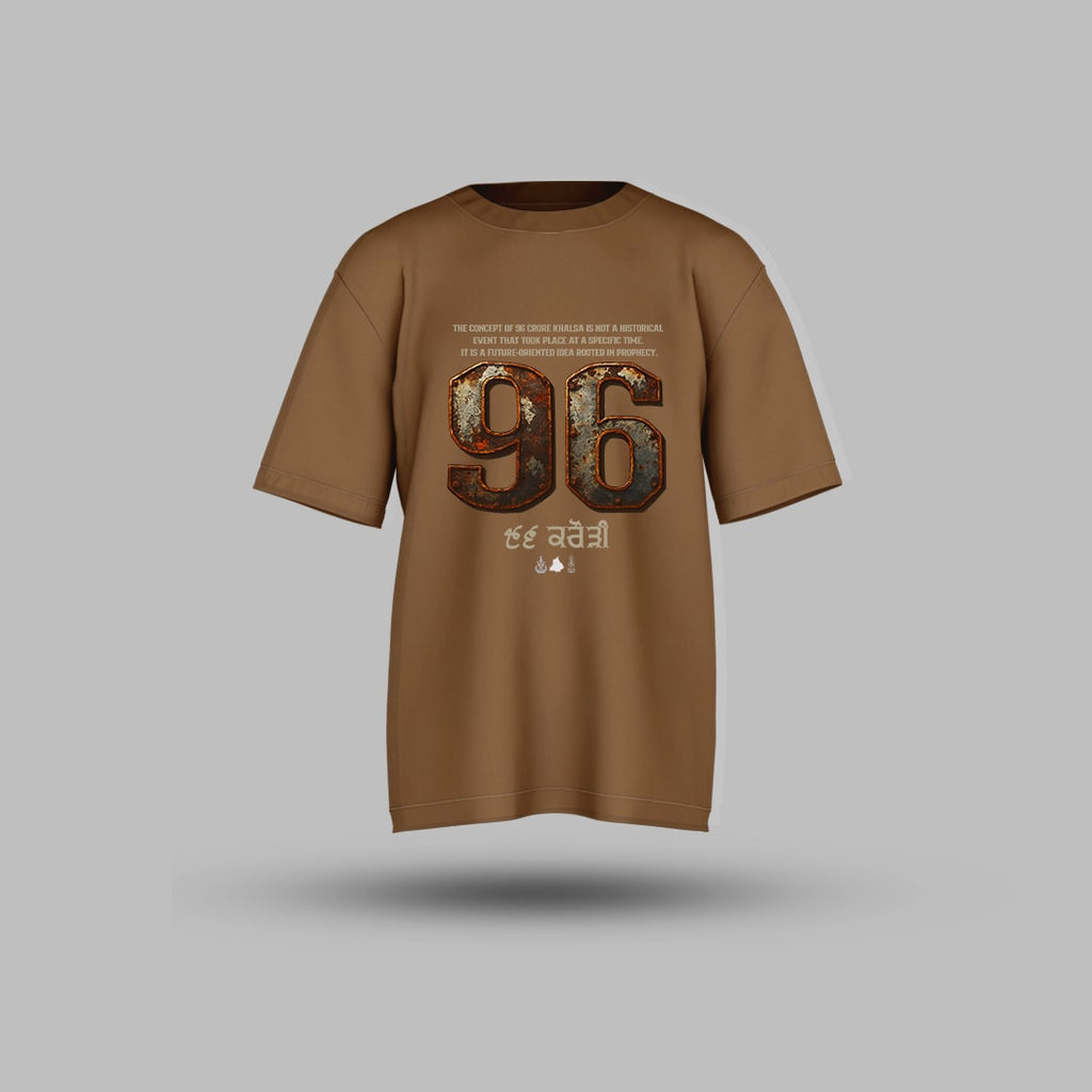 96 Crori Fauj Sikh Warriors Oversized T-shirt