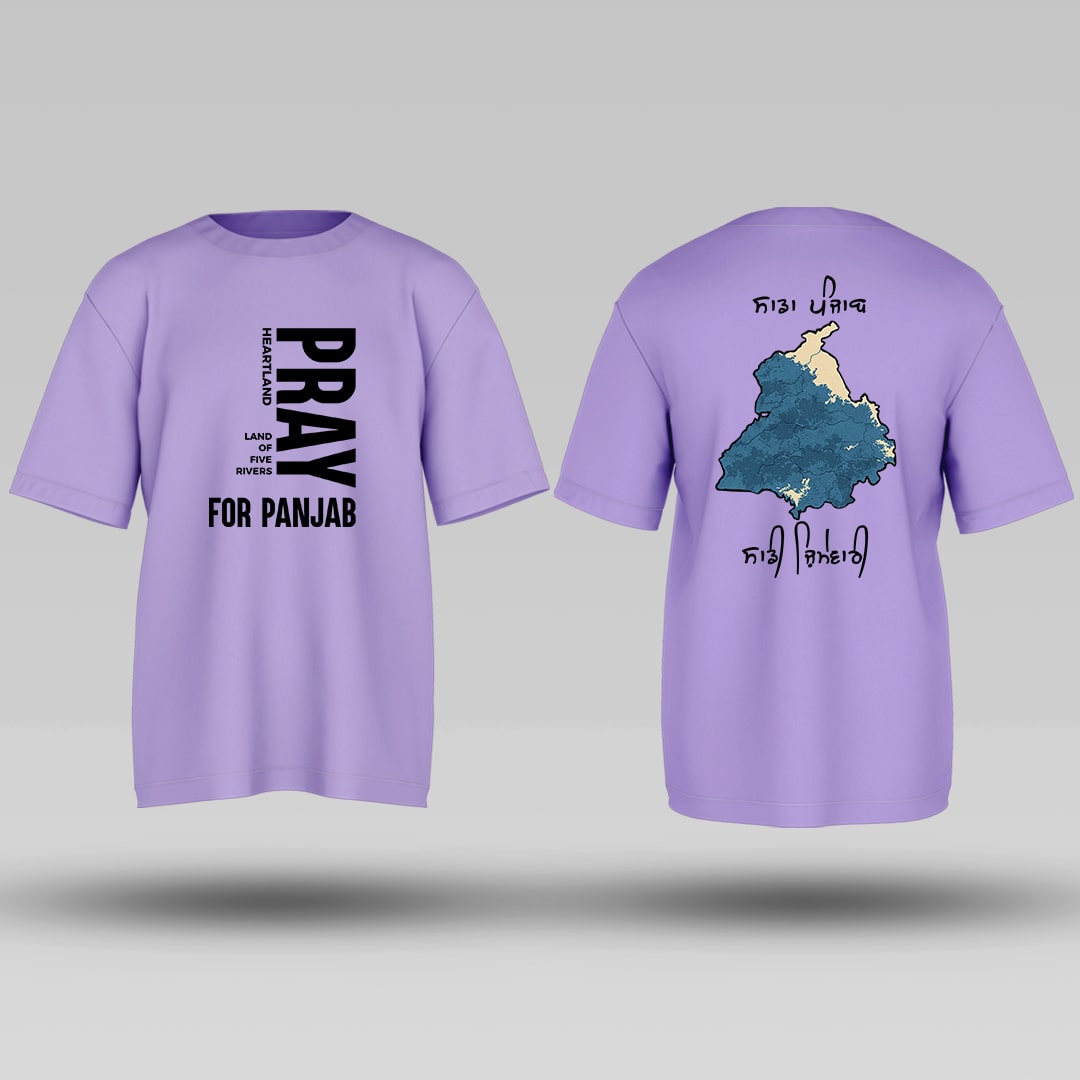 Pray for Punjab  Oversized T-shirt