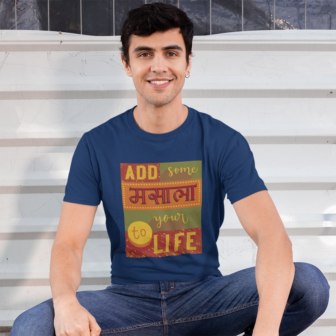 Add Some Masala- Men T Shirt