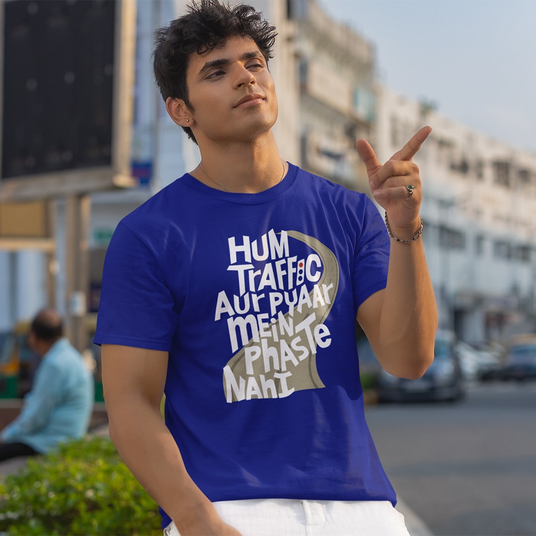 Hum Traffic Aur Pyaar Main Phaste - Men T Shirt