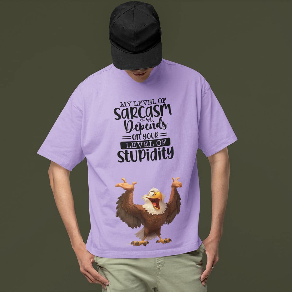 My Level Of Sarcasm Oversized T Shirt