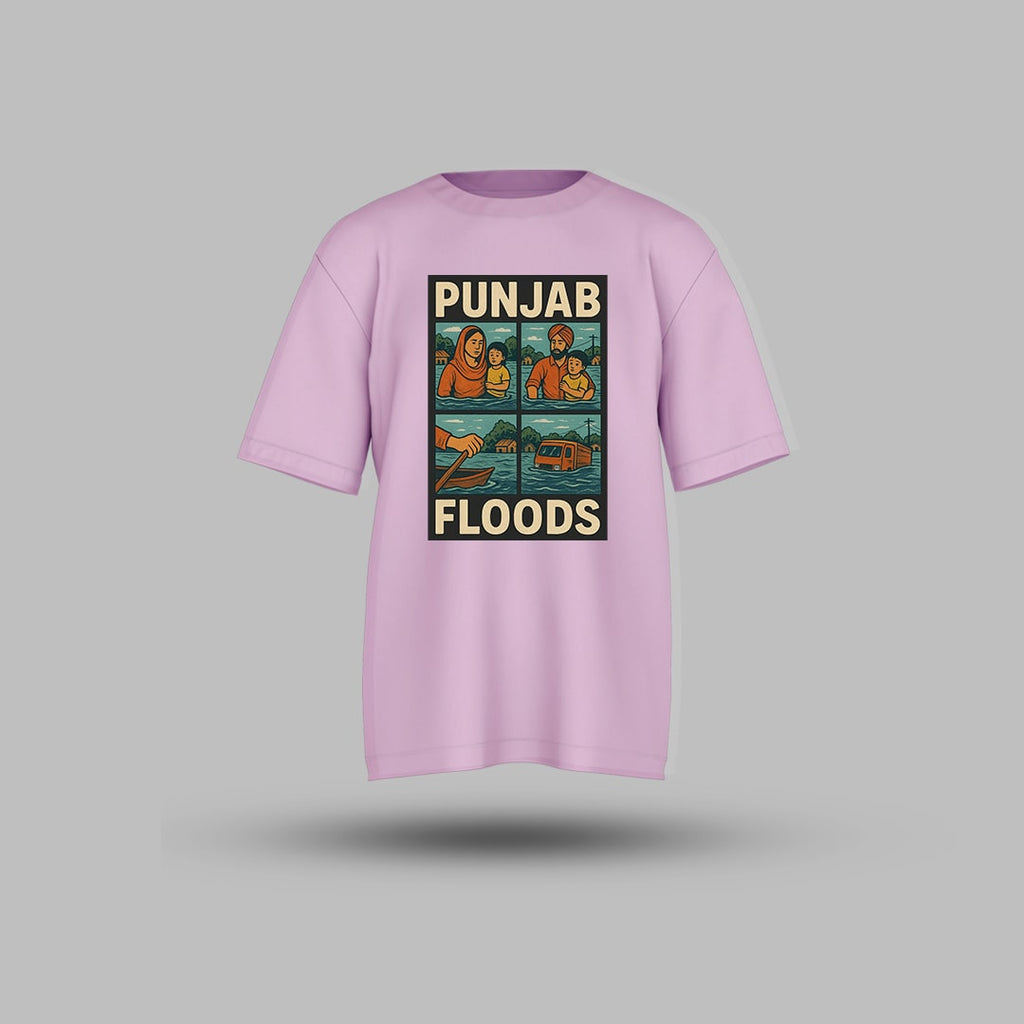 Punjab Flood Oversized T-shirt