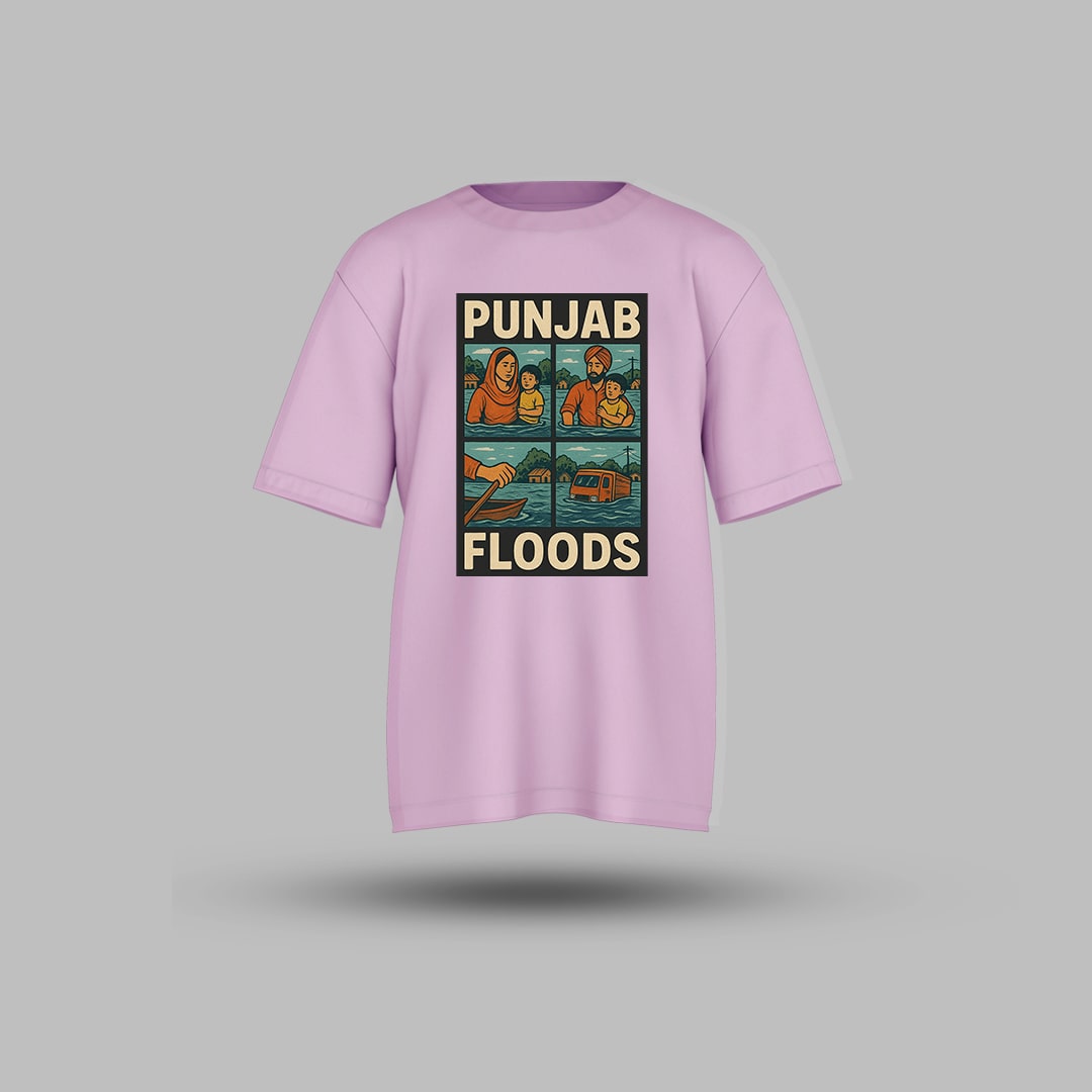 Punjab Flood Oversized T-shirt