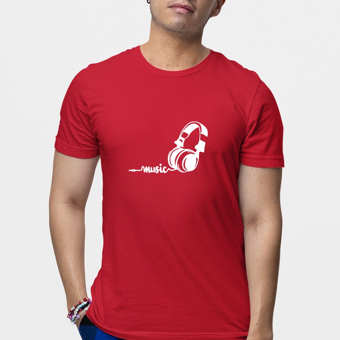 Headphone - Men T Shirt