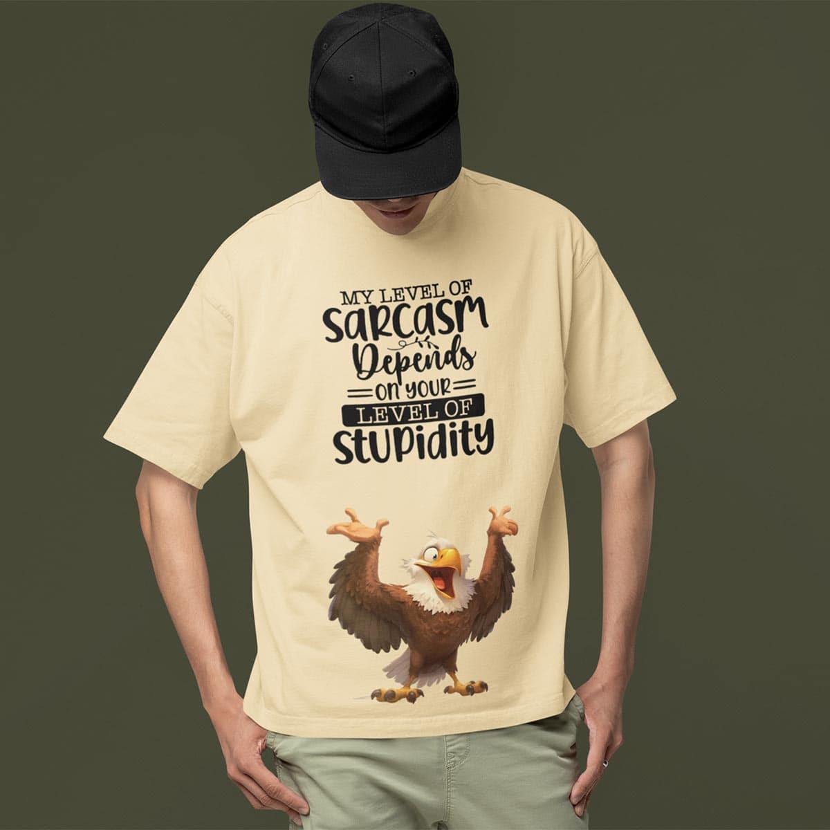 My Level Of Sarcasm Oversized T Shirt