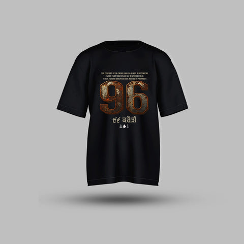 96 Crori Fauj Sikh Warriors Oversized T-shirt