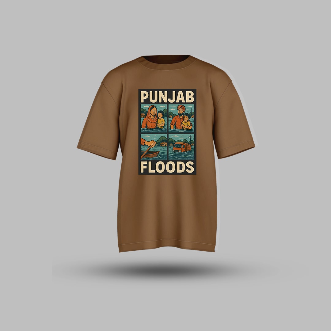Punjab Flood Oversized T-shirt
