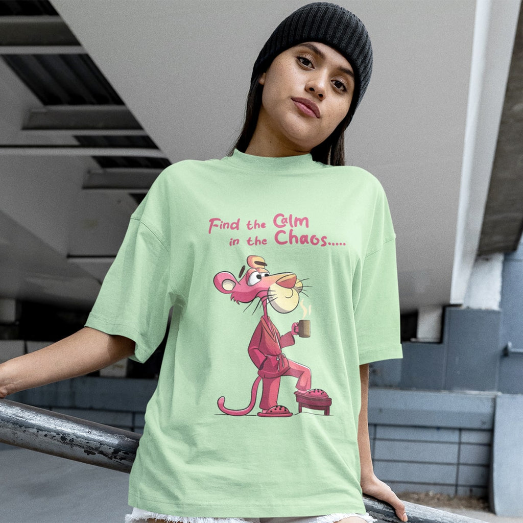 Calm & Chaos Oversized T Shirt