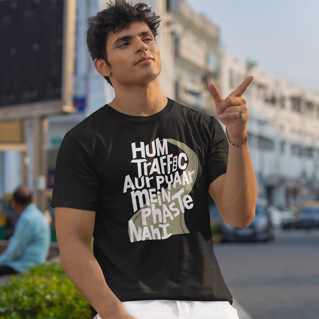 Hum Traffic Aur Pyaar Main Phaste - Men T Shirt