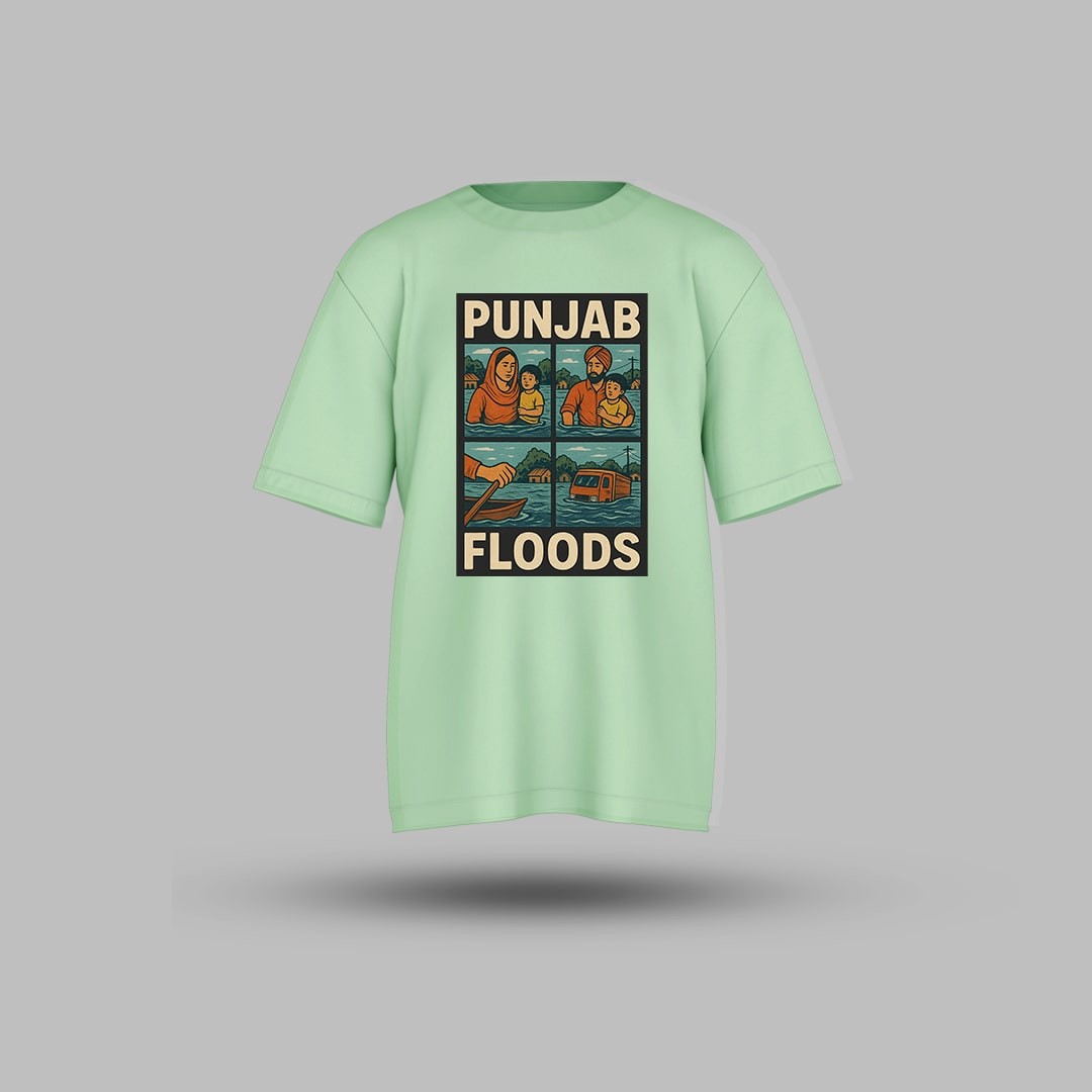 Punjab Flood Oversized T-shirt
