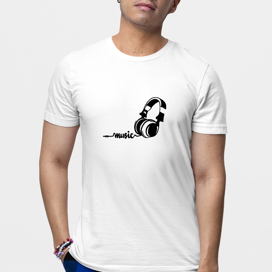 Headphone - Men T Shirt