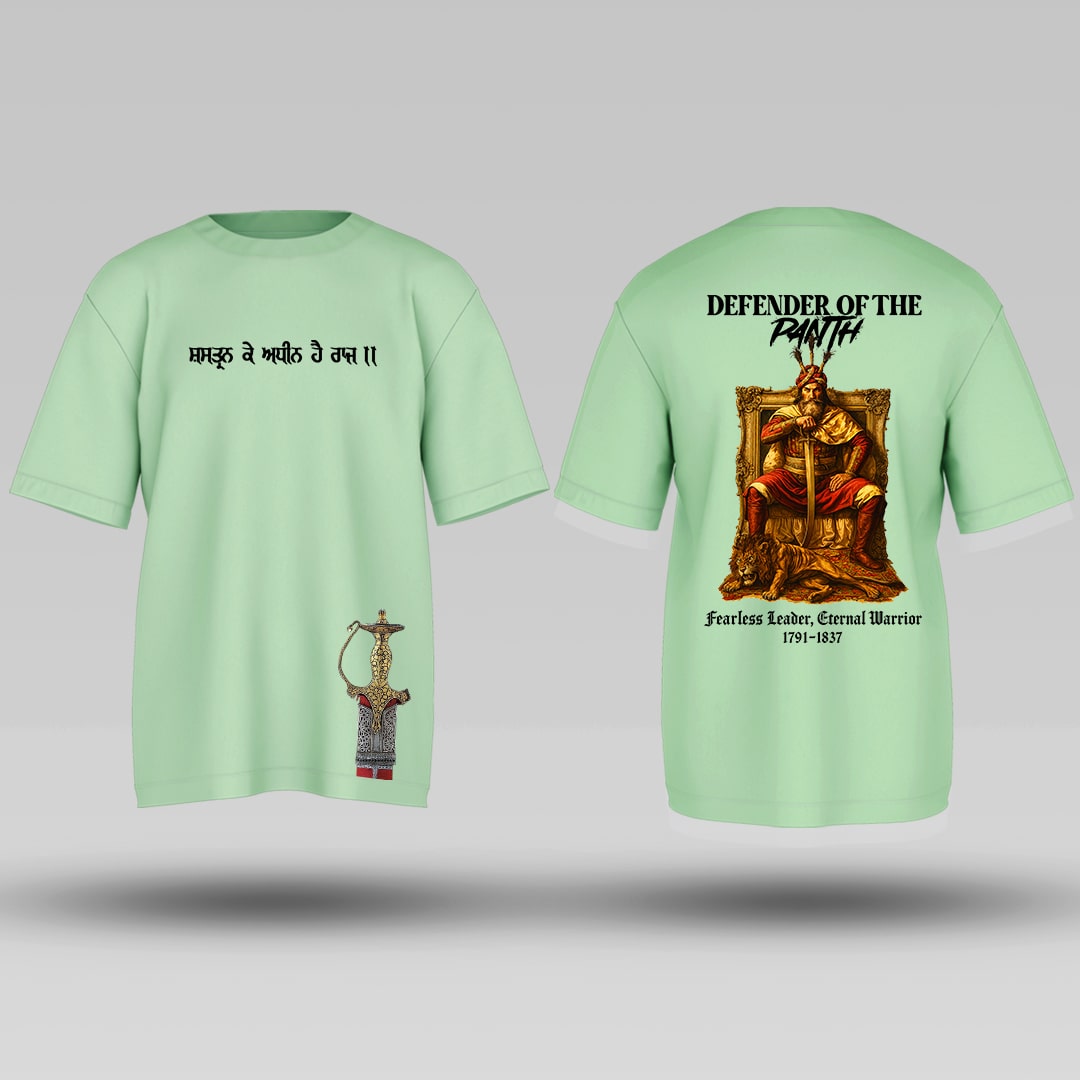 Shastar Ke Adhin Hai Raj - Hari Singh Nalwa Oversized T-shirt