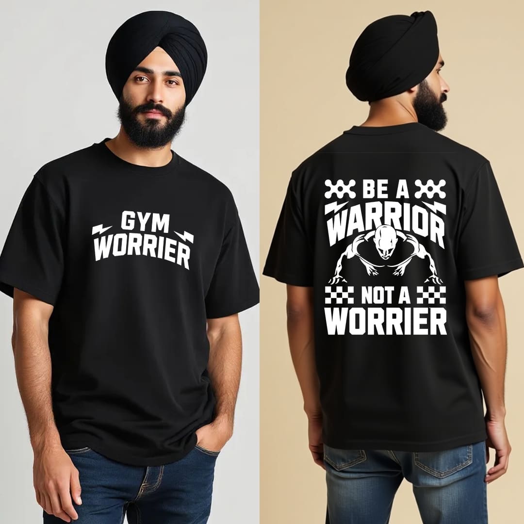 Buy Gym Warrior Oversized T Shirt Online For Men India – Punjabi Adda