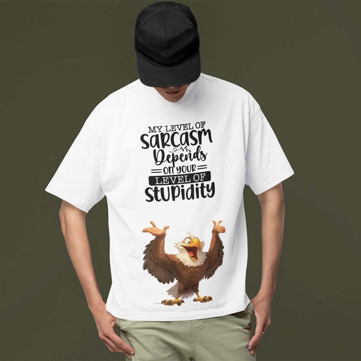 My Level Of Sarcasm Oversized T Shirt