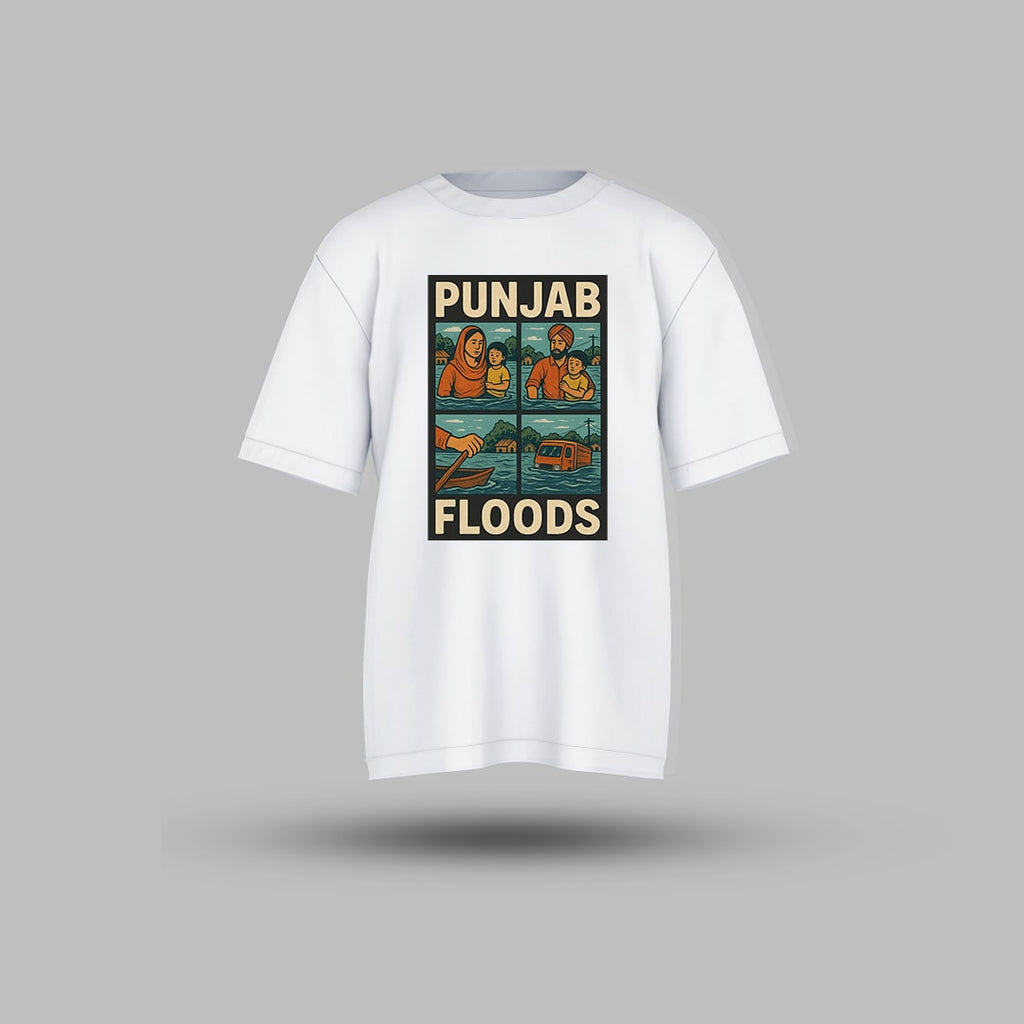 Punjab Flood Oversized T-shirt