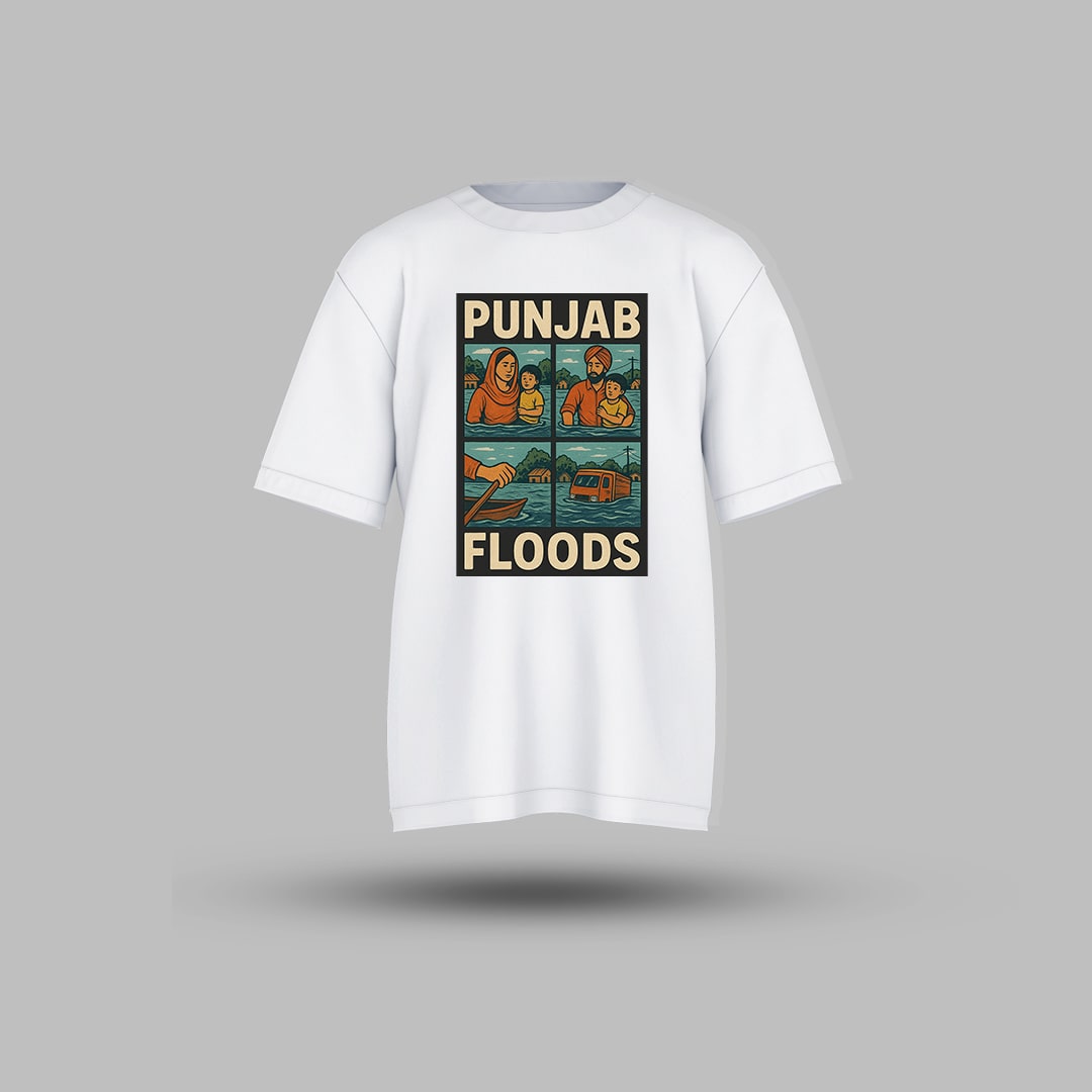 Punjab Flood Oversized T-shirt