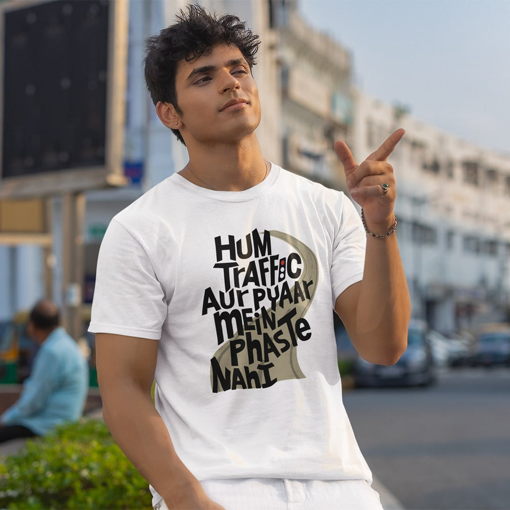 Hum Traffic Aur Pyaar Main Phaste - Men T Shirt