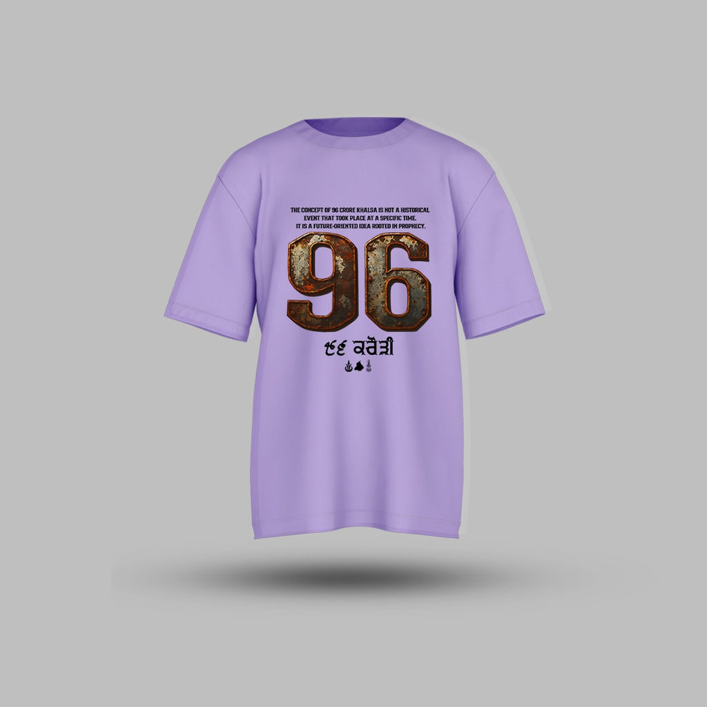 96 Crori Fauj Sikh Warriors Oversized T-shirt