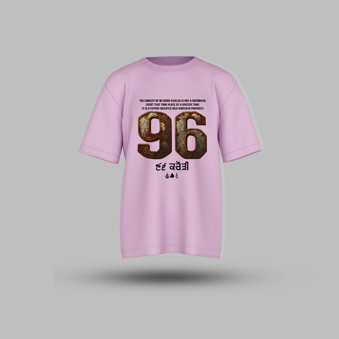 96 Crori Fauj Sikh Warriors Oversized T-shirt