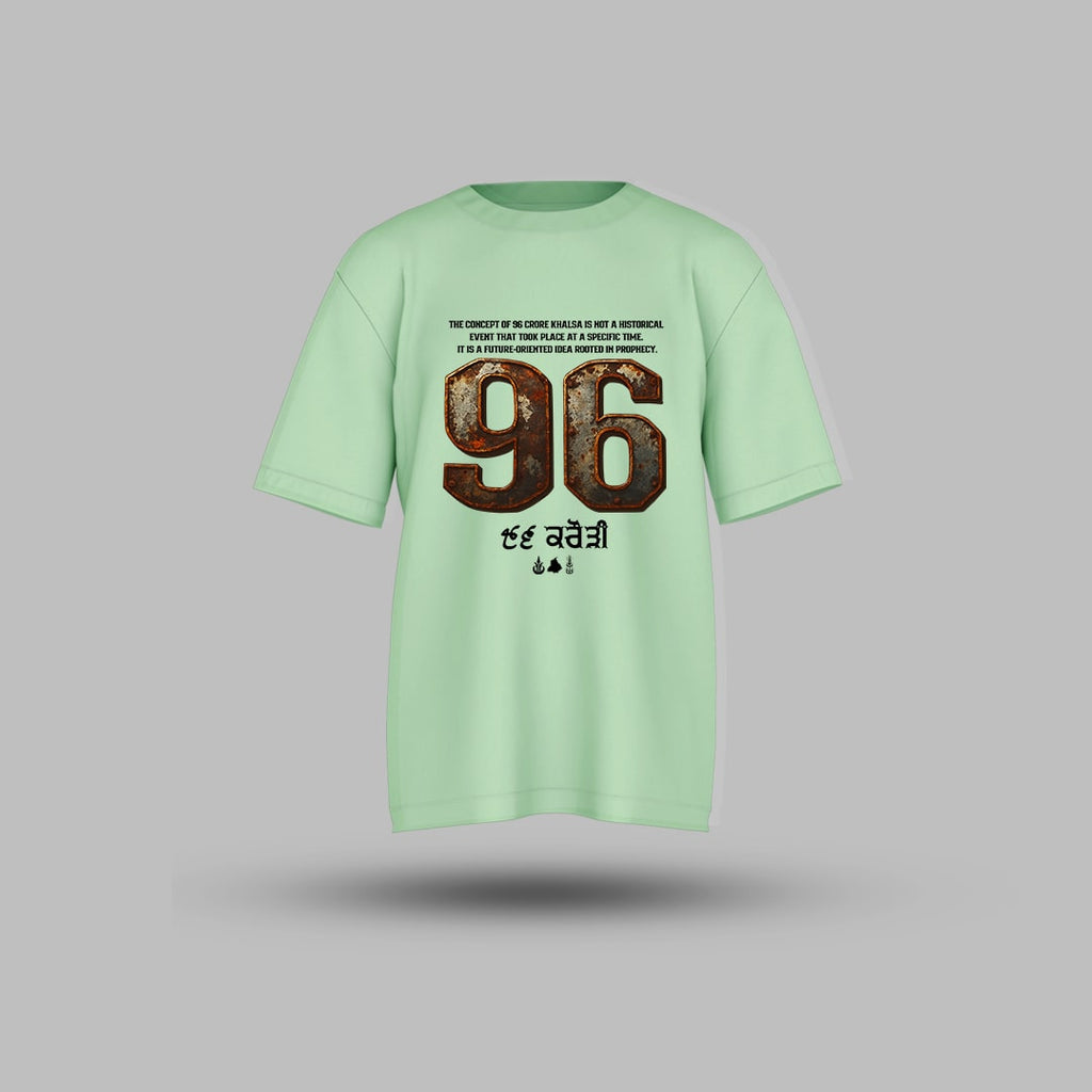 96 Crori Fauj Sikh Warriors Oversized T-shirt