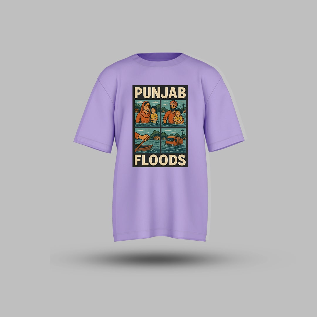 Punjab Flood Oversized T-shirt