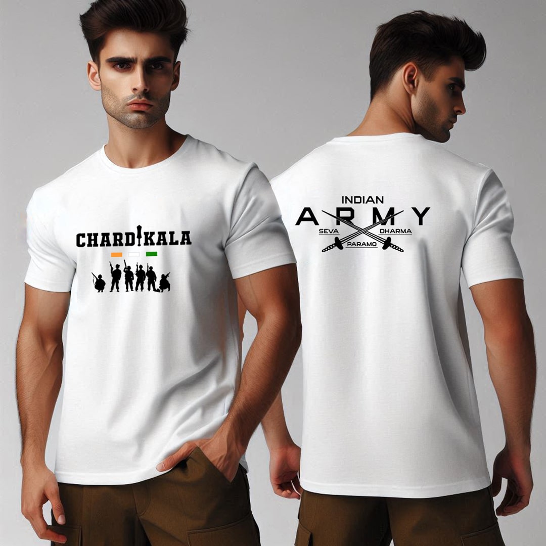 Indian Army Chardikala Oversized T Shirt