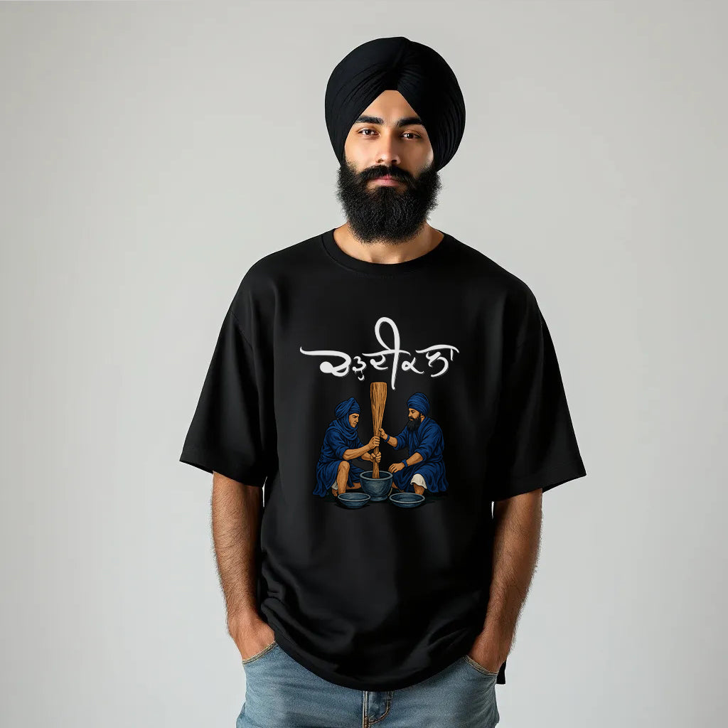 ChardiKala Nihang Singh Oversized T Shirt