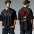Evil Illusion Black Oversized T Shirt