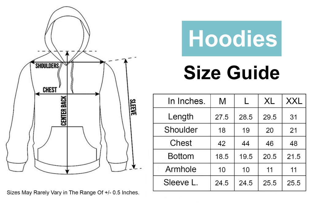 Hoodie Size Chart