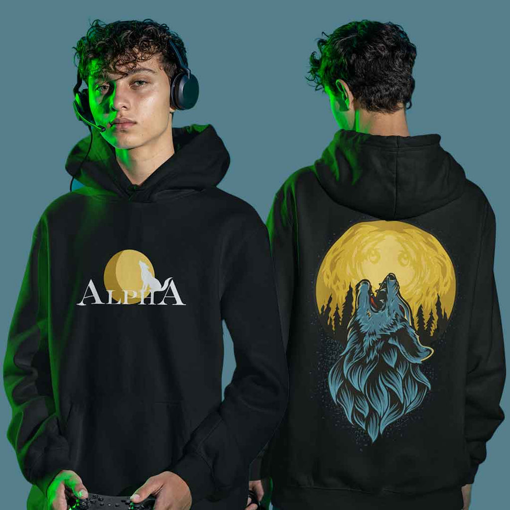 Alpha Wolf Men Hoodie