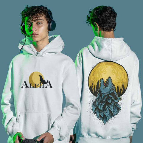 Alpha Wolf Men Hoodie