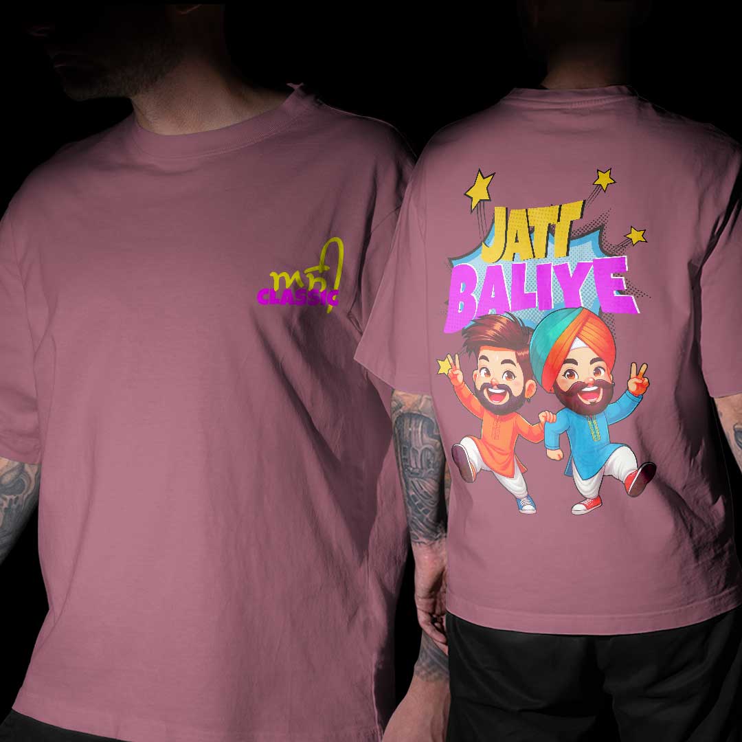 Assi Classic Jatt Baliye Punjabi Oversized T Shirt