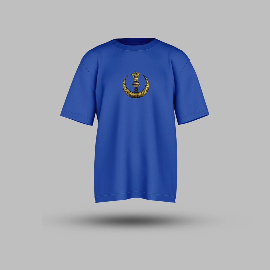 Chann Royal Blue Oversized T Shirt