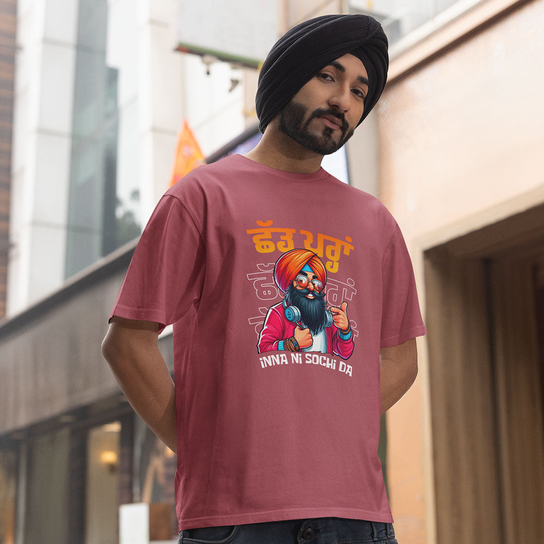 Chad Paran Inna Ni Sochi Da Punjabi Oversized T Shirt