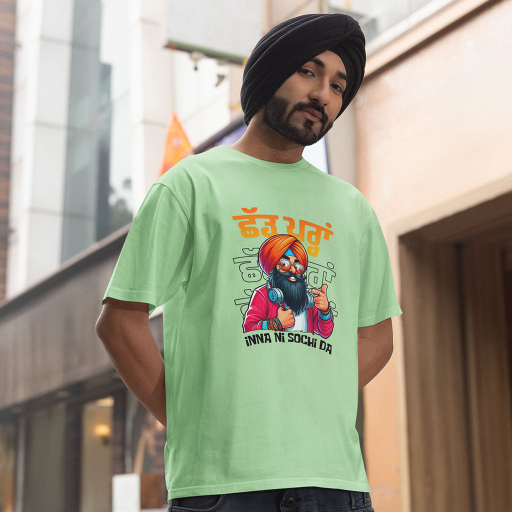 Chad Paran Inna Ni Sochi Da Punjabi Oversized T Shirt